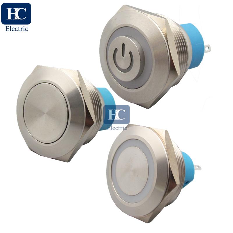 30mm High head Start Stop button Stainless steel Waterproof Push button switchs 