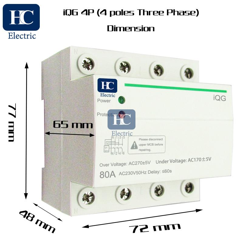 230V auto recovery over and under voltage protection device with automatic  protective relay preventing disconnection of