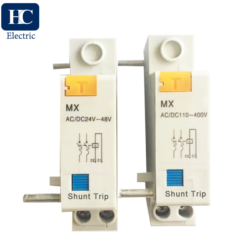 CHNT DZ47 Shunt trip release MX+OF 24V 220V with Auxiliary Switch for Miniature Circuit Breakers MCB accessories