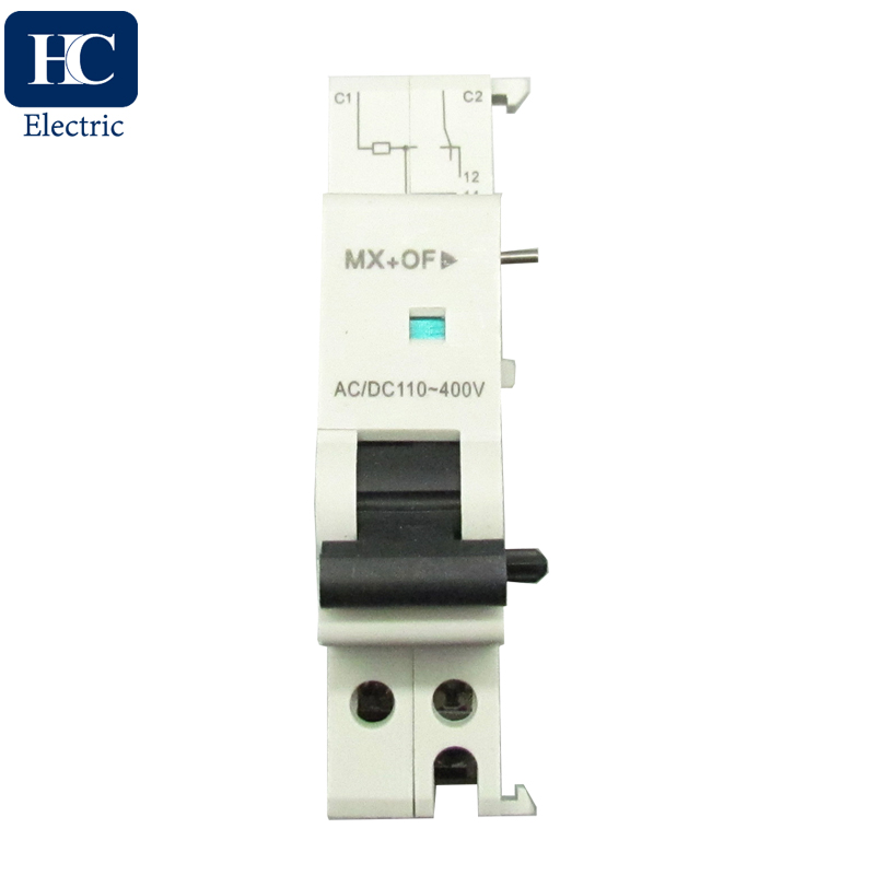 Schneider C65 Shunt trip release MX+OF 24V 220V with Auxiliary Switch for Miniature Circuit Breakers MCB accessories 