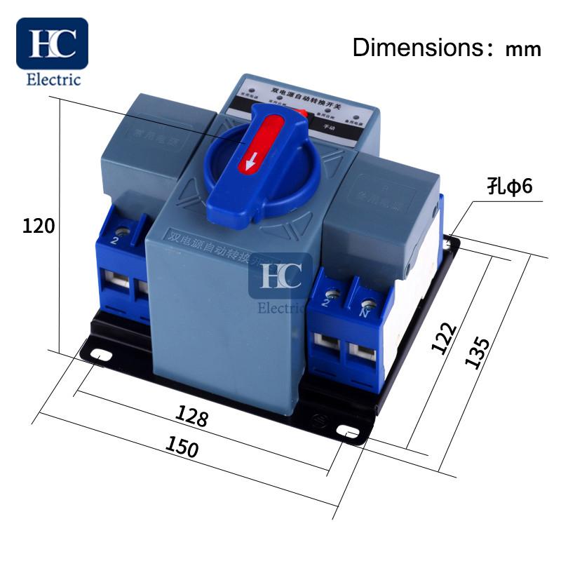 Dual Power Transfer Switch 110V 220V