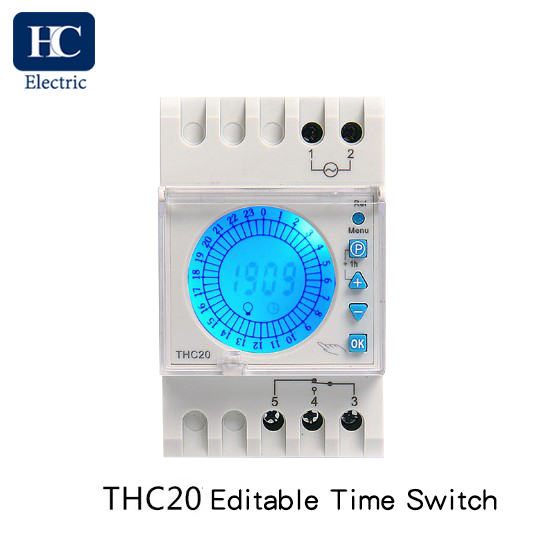 European Digital time switch THC-20 1 Channel 16A,20A,25A,30A