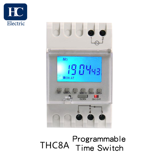 Digital time switch THC8A-1C 16A, THC8A-1C 20A, THC8A-1C 25A, THC8A-1A 30A